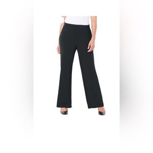 Catherines Slinky Wide Leg Dress Pant Sz. OX 14/15 Back Pull On Dressy NWT
